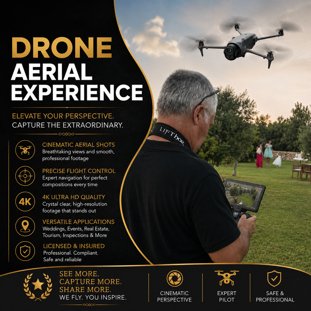 Hourly Aerial Drone Videography Service