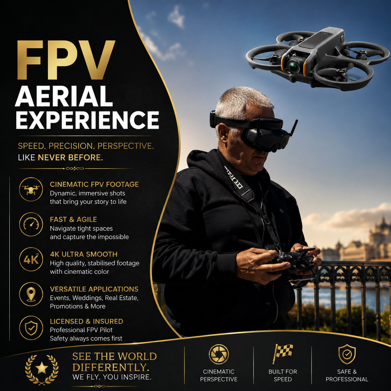 Hourly FPV Drone Videography Service
